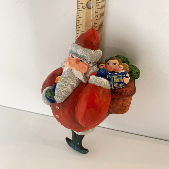 Vintage Dept 56 No’L Santa Claus Ornament HAND PAINTED Rare 5.5 Inches - Picture 8 of 8